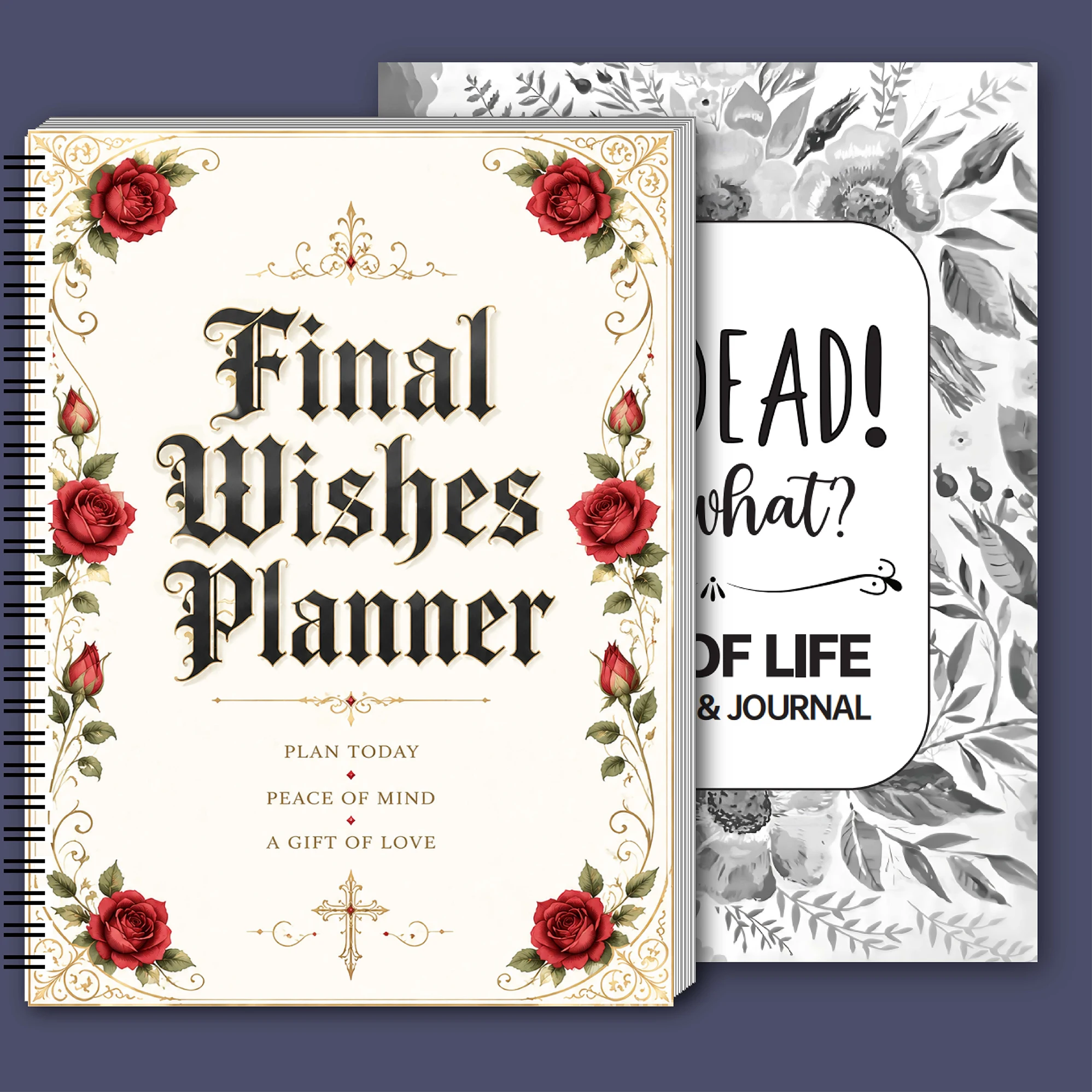 I'm Right Here – End of Life Planner Notebook to Organize Final Wishes, Important Documents, Financial Information, Passwords, Medical Wishes, Funeral Arrangements, and Heartfelt Messages for Loved Ones