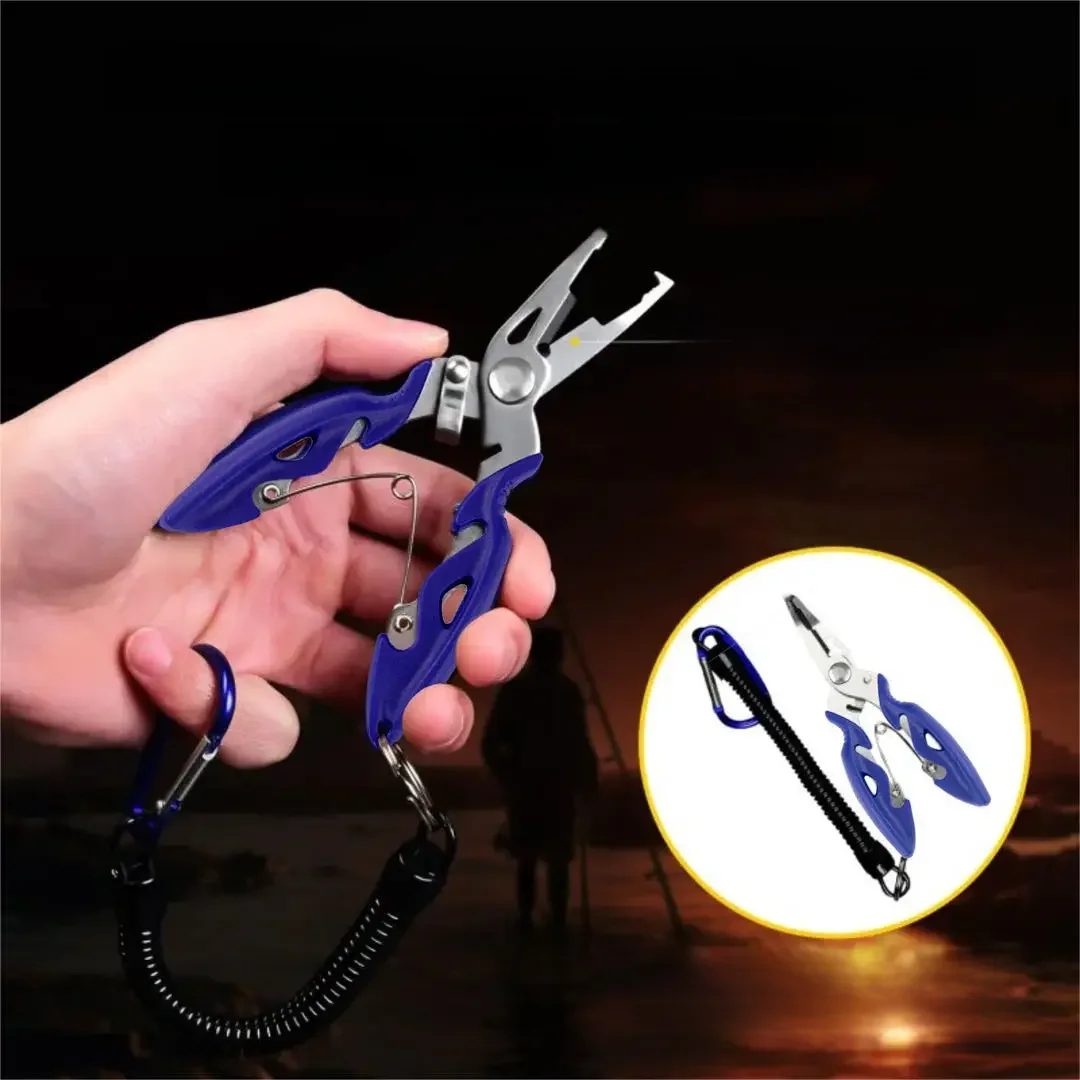 Multifunctional Curved Mouth Road Sub Pliers Cutting Lines Uncoupling Fish Hooks Opening Coils Outdoor Fishing Tools Plier
