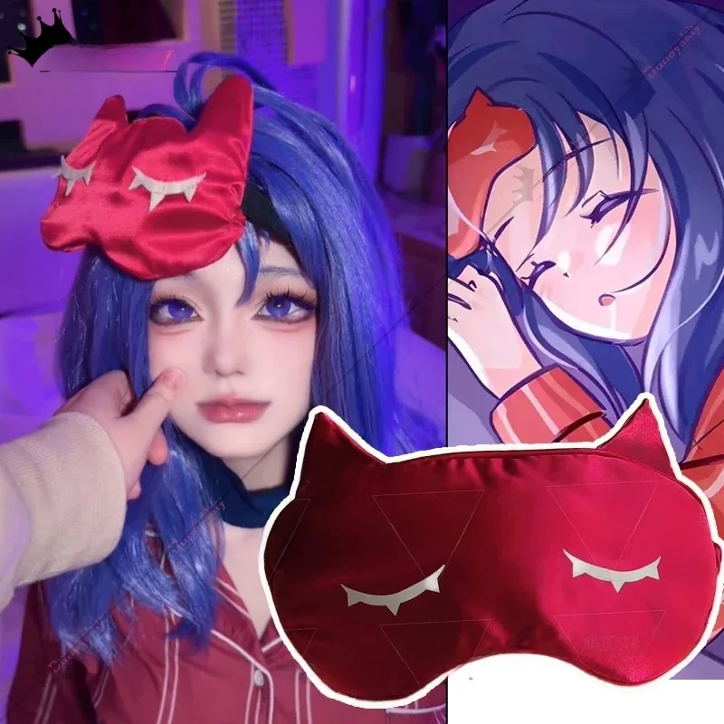 MiSide Crazy Mita Cosplay Game Cosplay Costume Red Eye Mask Eyeshade Cover Role-playing Eye Mask Women Primary Yandere Prop — zdjęcie 2