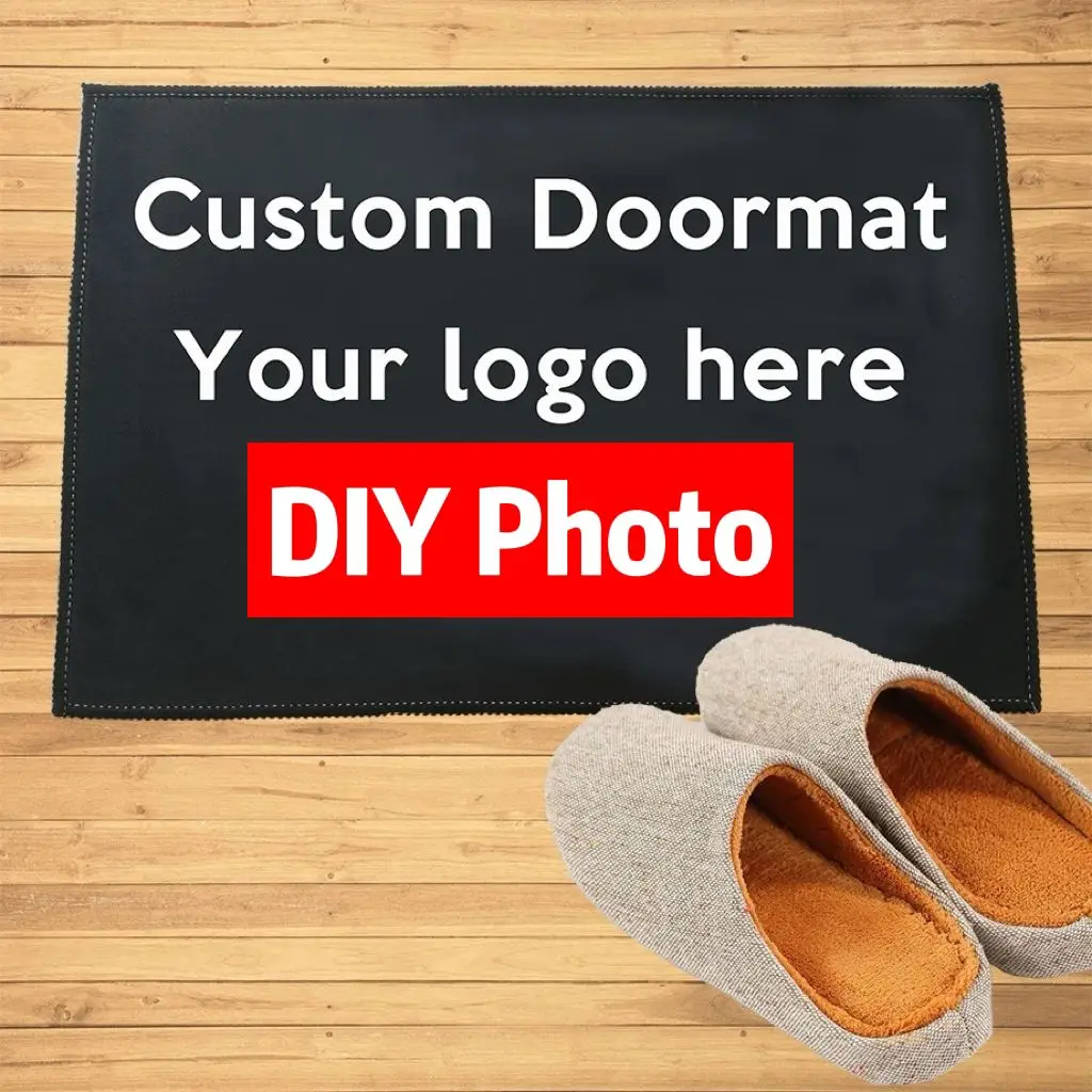 

Custom Doormat Entrance Welcome Mats Hallway Doorway Bathroom Kitchen Rugs Floor Mats Carpet All Color All Logo,dropshipping