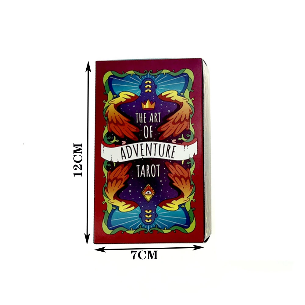 12*7cm tarot.The Art Of Adventure Divination Tarot Card .Oracles Deck tarot cards for beginners with guidebook