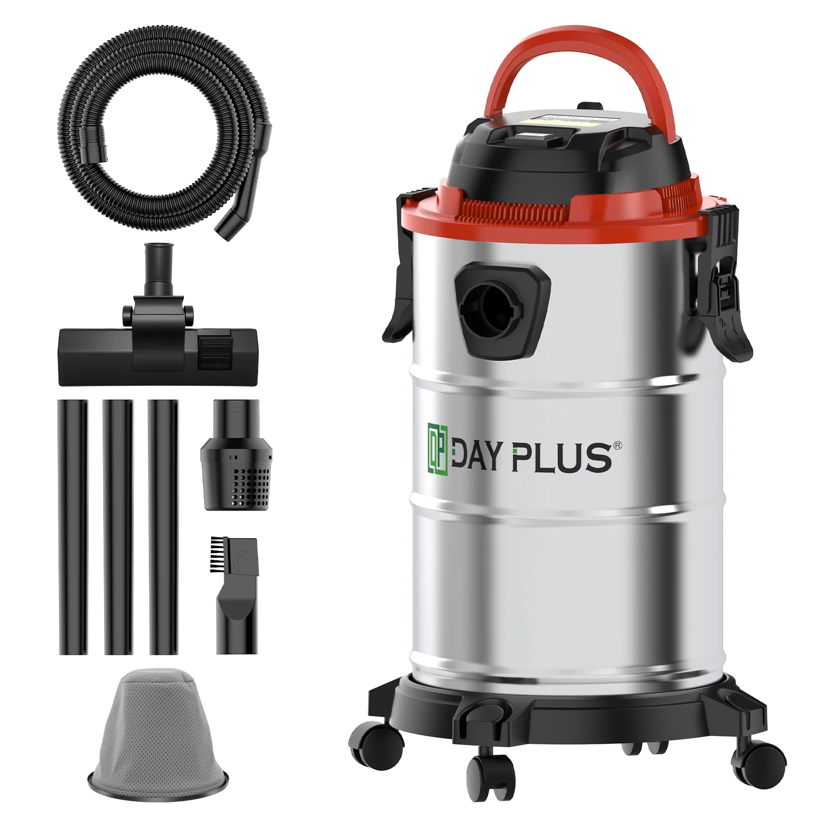 3-in-1 3000W Industrial Vacuum Cleaner Wet and Dry Vacuum Cleaner 19kPa Powerful Suction &18 Litre Capacity & 4 Caster Wheels image 3
