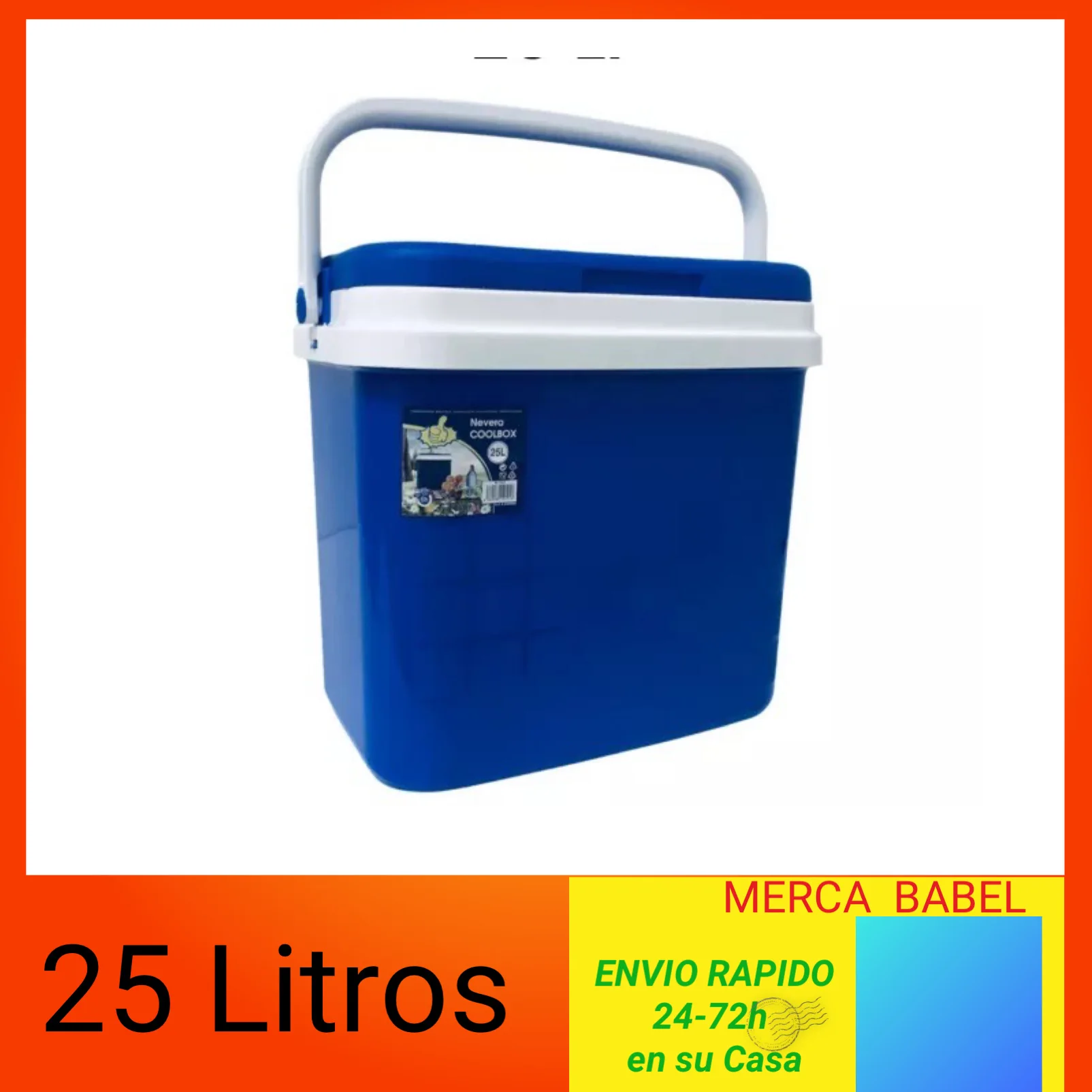 Nevera Portátil De Plástico Rígido Térmico Con Asa Para Mantener Bebidas Y Comida Frías Ideal Para Playa Excursiones Al Aire Libre Jardín Camping Barbacoas Tamaños 10L 16L 25L 32L