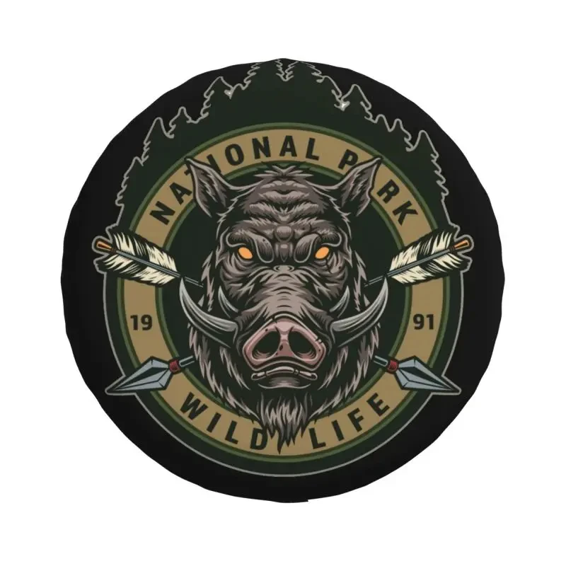 Wild Animal Boar Spare Wheel Tire Cover for Grand Cherokee Jeep RV SUV 4WD 4x4 Vehicle Accessories 14