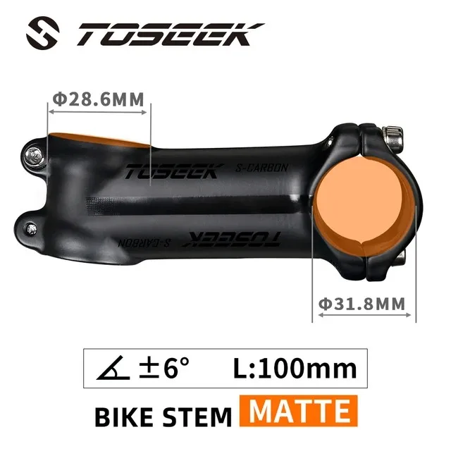 Toseek Leichte Fahrrad Power 6/17 Grad 31,8mm Aluminium Legierung Fahrrad Lenker Vorbau MTB Tisch Fahrrad Festen Tisch Radfahren teile