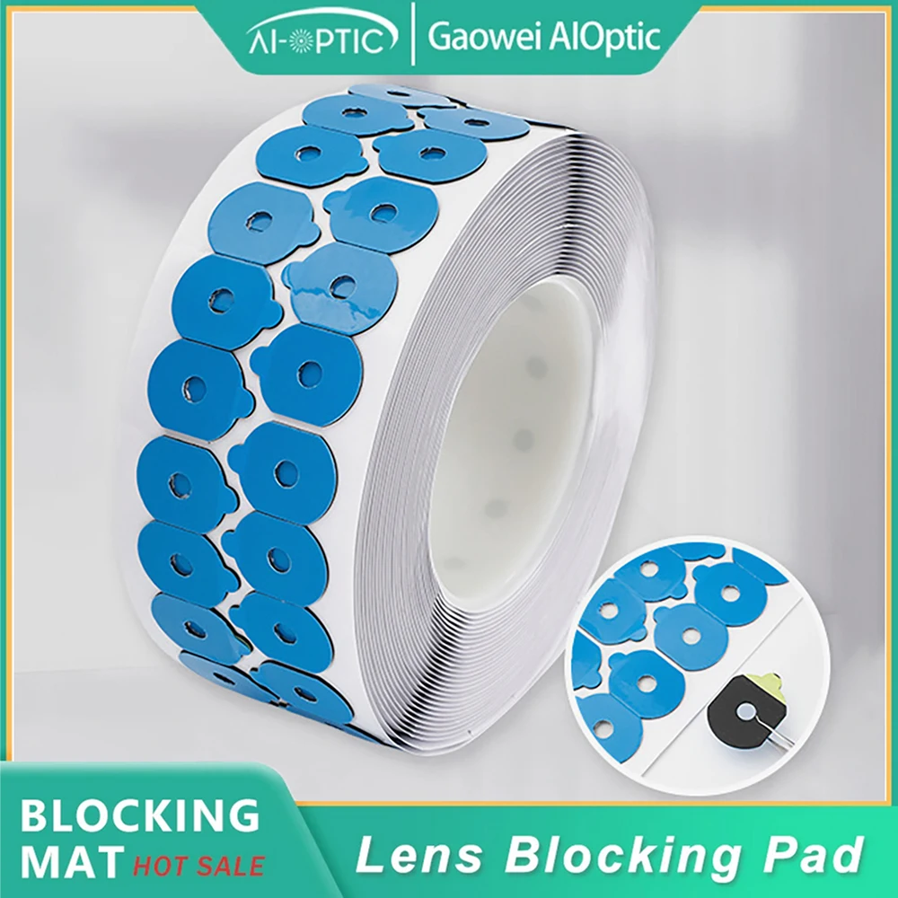 1000pcs Double-sided Optical Lens Blocking Pads Anti-slip Grinding Protection Edging Consumables Adhesive Accessories Low Price