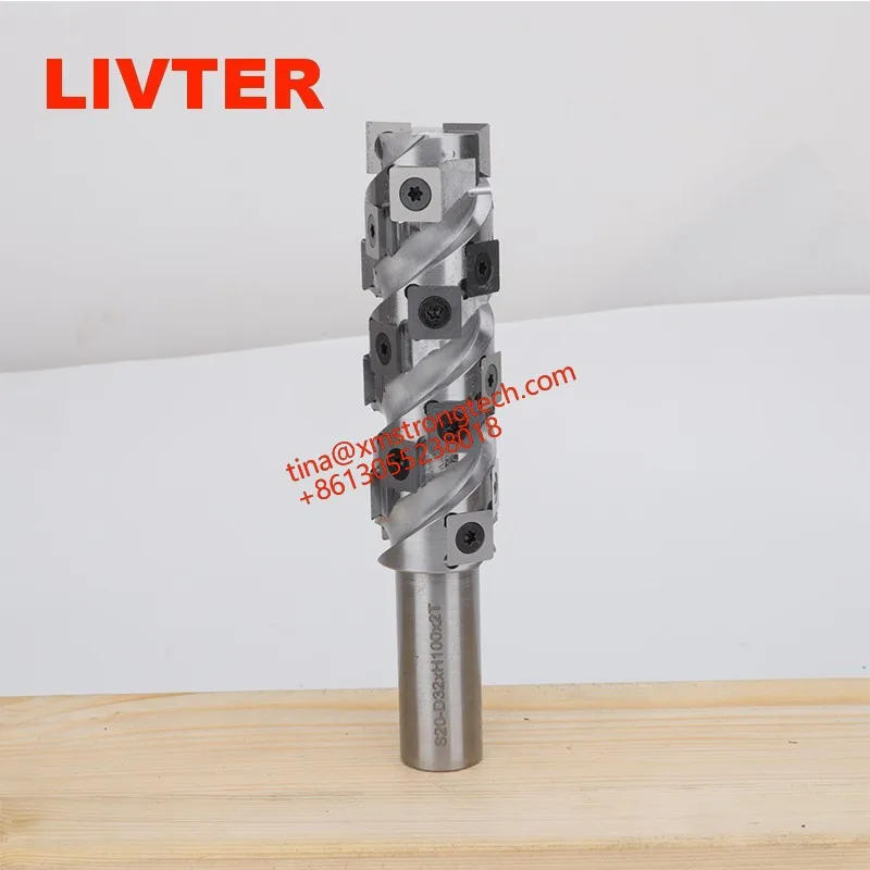 

LIVTER Shank Diameter 16mm Double Flute Spiral Router Bit Cutter With 12mm Carbide Blade