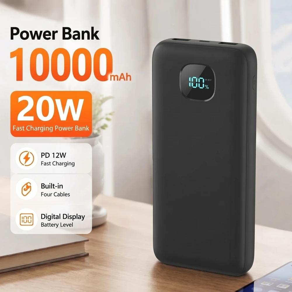 Samsung 10000mAh 6-in-1 Power Bank PD 12.5W Fast Charging External Battery Charger for Xiaomi Poco iPhone Samsung iPad - Aliexpress Deal