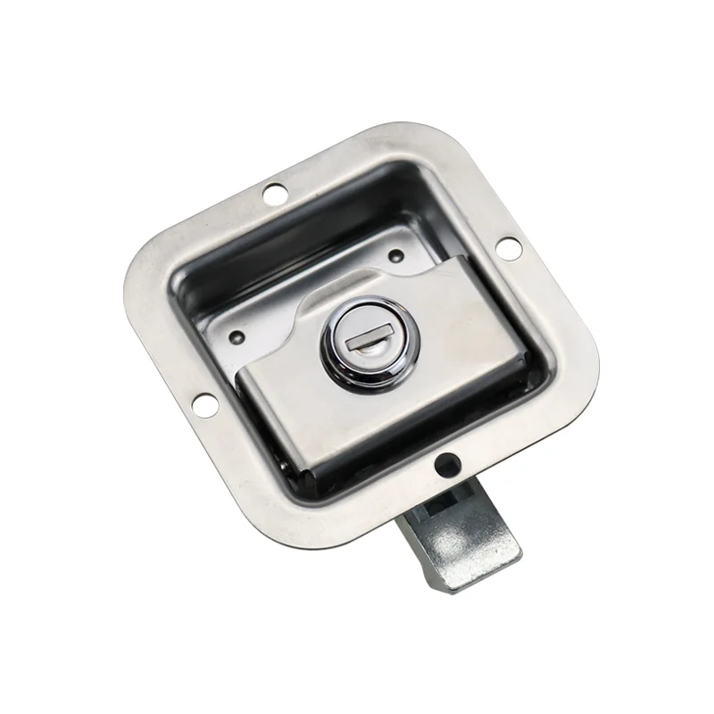 304 Stainless Steel Compartment Car Door Lock for RVs Trailers Construction Vehicles Toolboxes Electrical Cabinets Panel Square