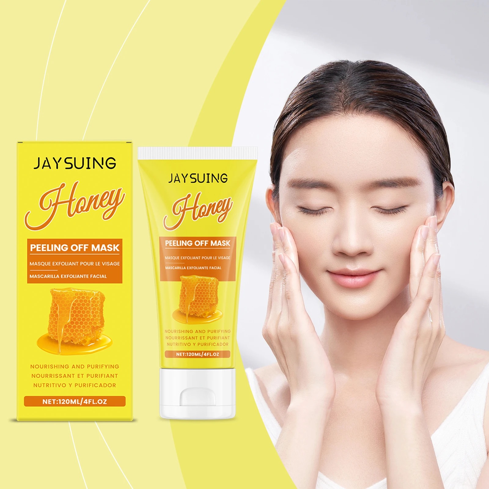 Mascarilla Facial Exfoliante JAYSUING de 120 ml, Antiarrugas, Reafirmante, Cuidado de la Piel, Bio Pack, Mascarilla Nocturna para Mujer