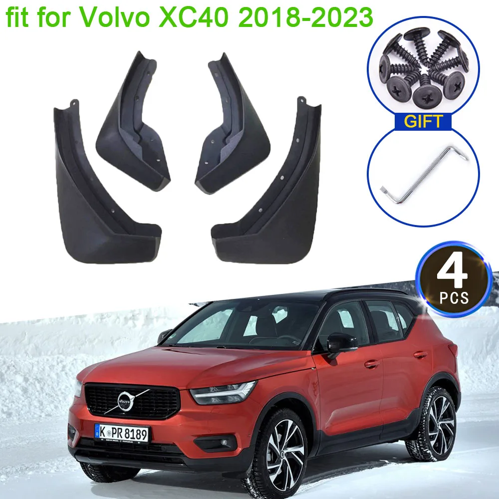 

for Volvo XC40 2018 2019 2020 2021 2022 2023 Mudflap Mudguard Fenders Splash Guards Front Rear Wheel 4Pcs Car Stying Accessories