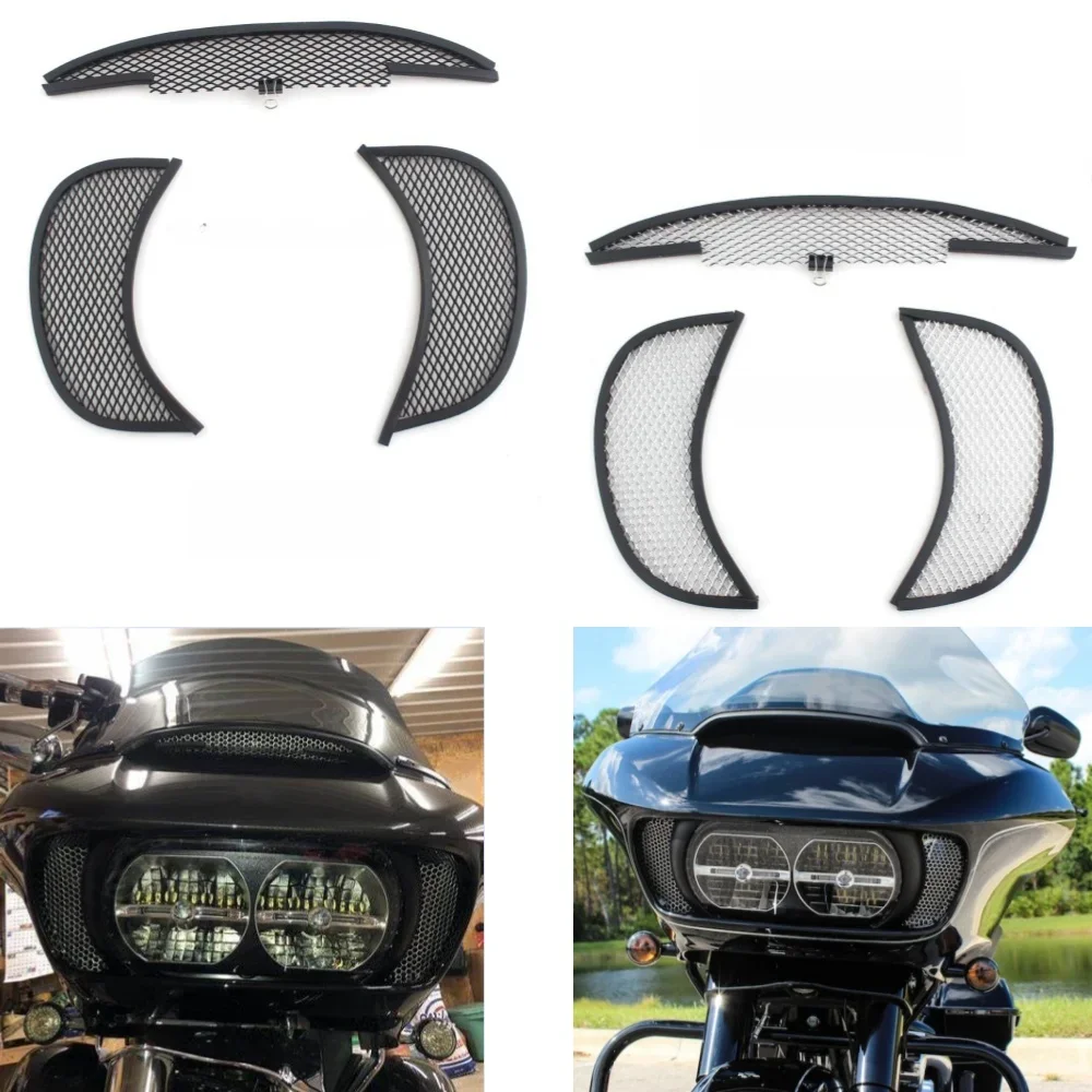 Owiewka motocyklowa górna środkowa kratownica boczny wylot nawiewu osłona grilla ekranowa do Harley Touring Road schodzenia FLTR FLTRX FLTRK FLTRU 2015 + — zdjęcie 2