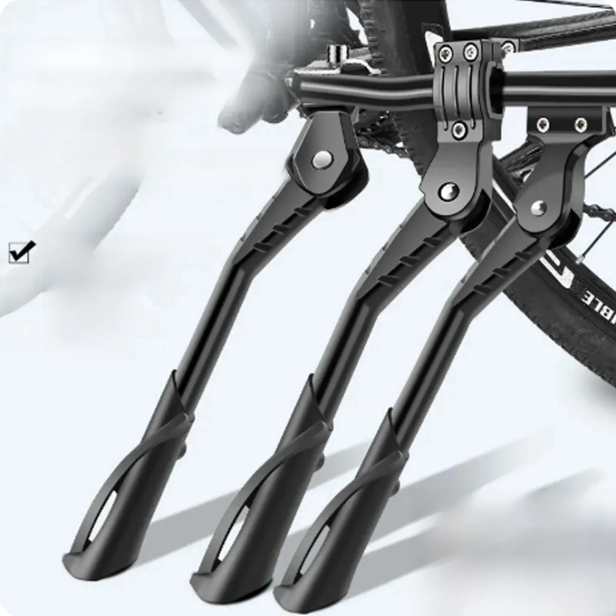 AliExpress 24-29 Inch Bicycle Stand Adjustable Bicycle Parts Aluminum Alloy Side Support Feet Bicycle Parking Lot Equipment DROPSHIPPING