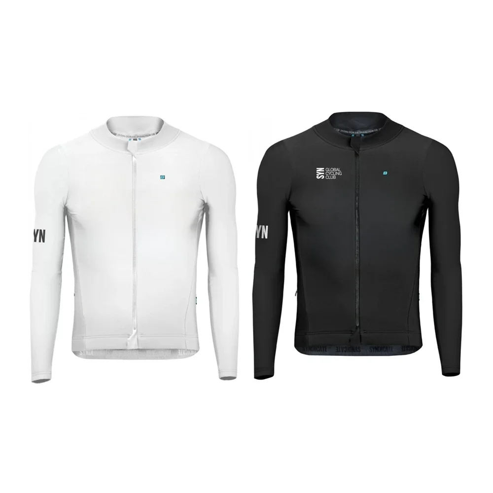 AliExpress BE PERSISTENT PERSON Black White SYN Winter Men's Pro Thermal Soft fleece lining Long Sleeve Cycling Jersey Women Unisex Winter Cycling Clothes
