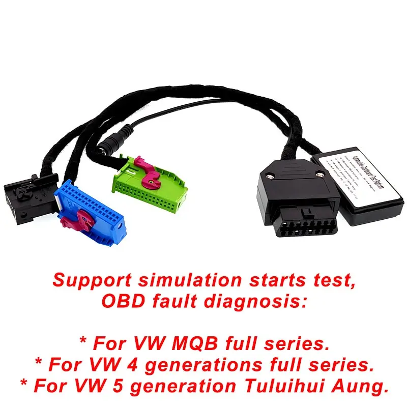 Kit de câbles de tableau de bord de plate-forme de Test de groupe MQB MLB de voiture pour VAG pour V-W série MQB pour A6 A8 A4 Q7 Q5 MLB Instrument de mise sous tension de voiture