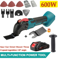 600W Electric Cordless Oscillator 20000OPM Pruning Saw Multi-function Trimmer/Shovel/Cutting Saw Tools For 18V Makita Battery
