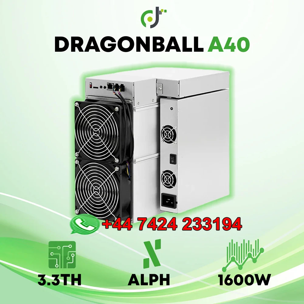 DC BUY 2 GET 1 Dragonball Miner A40 3.3Th/s 1600W With PSU Alephium Miner ALPH Mining ALPH Coin