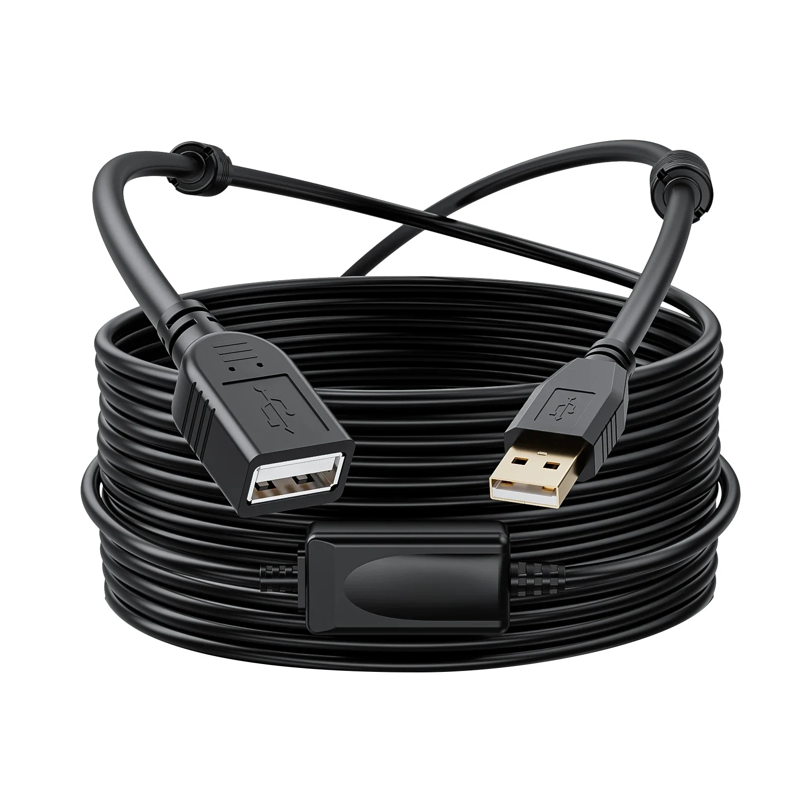 10M USB 2.0 Aktives Verlängerungskabel mit Booster Aktives USB 2.0 Verlängerungskabel 10M USB 2.0 Extender A Stecker auf Buchse mit Booster
