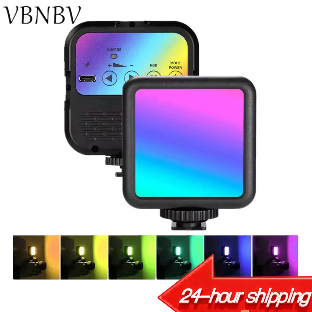 

Портативная светодиодная RGB-лампа для видеосъемки, мини-подсветка для камеры, смартфона, GoPro, ноутбука, селфи, регулируемая RGB-лампа