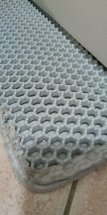 Customer review photo for Cat Litter Tracking Mat with Waterproof Base