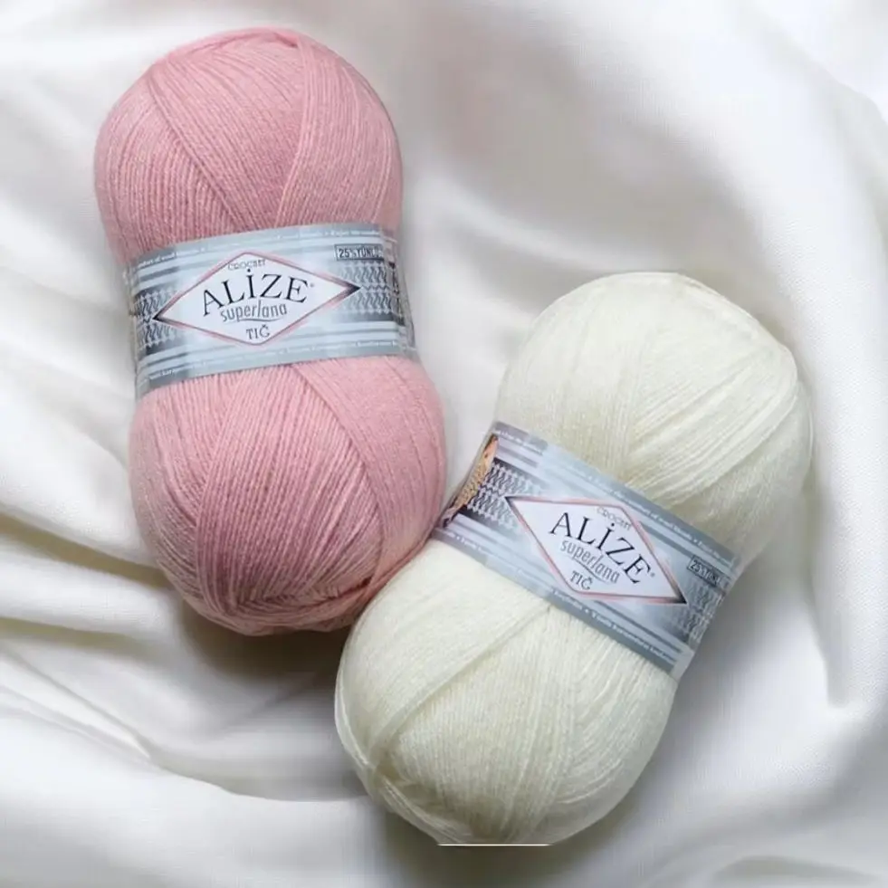 Alize Superlana Tığ 100 Gr Soft Yarn for Hand Knitting Crochet Thread DIY Baby Knitwear Scarf Blanket Sweater Cardigan Beanies