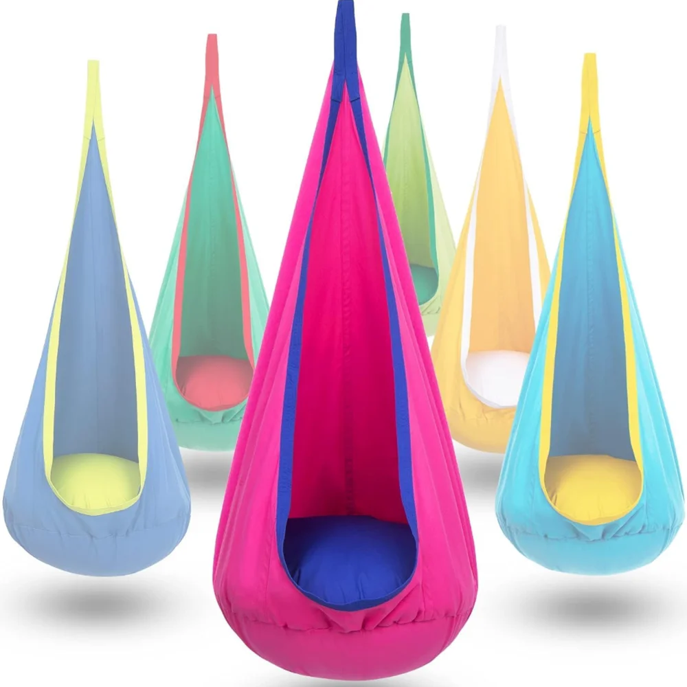 Kids Outdoor Lawn Chair - Hamac suspendu pour enfants, siège en