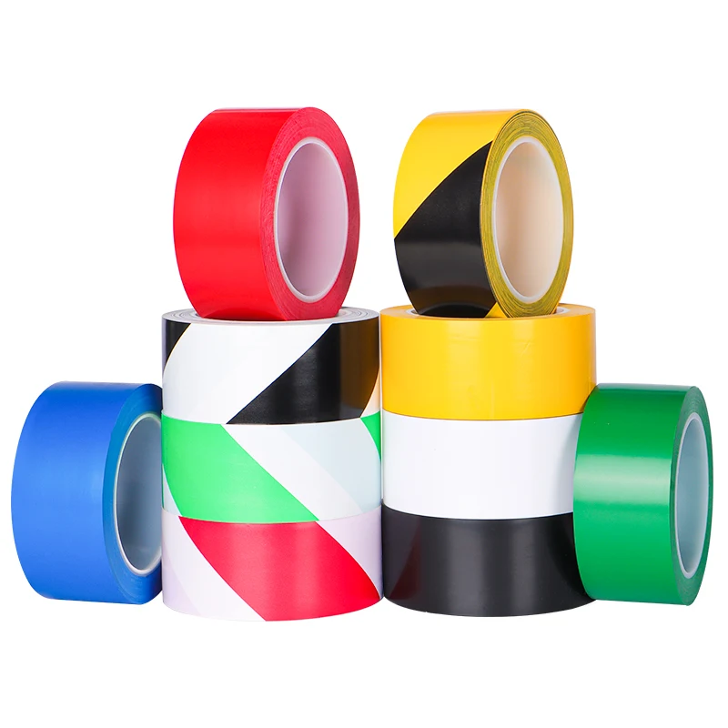 

Self Adhesive PVC Tape High Quality Wear-resistant Floor Protective Marking Caution Tapes Hazard Lane Safety Pipe Warning Tape