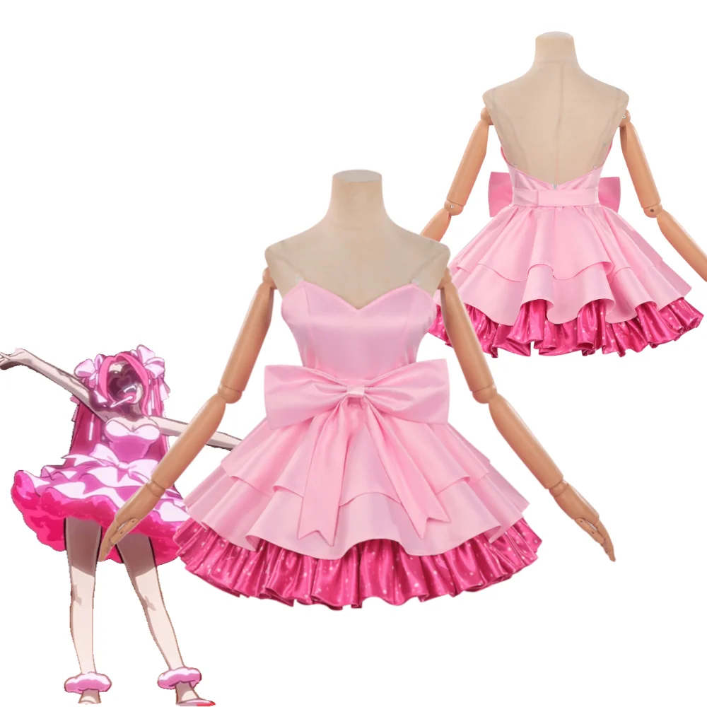 Alien Stage Mizi Cosplay Costume Pink Dress Idol Stage Outfit ALNST Character Halloween Party Costume