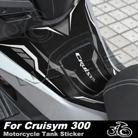 For SYM Cruisym 300 CRUISYM a 300 TCS Motorcycle Tank Pad Stickers Scooter Protector Traction Decals Accessories Waterproof
