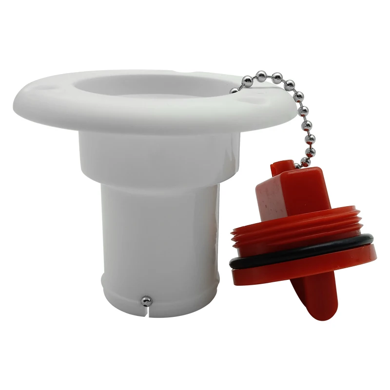 1 Pcs Plastic Water Fuel Deck Filler Caps White Black Boat Yacht Deck Water Fuel Filler Cap With Flip Opener