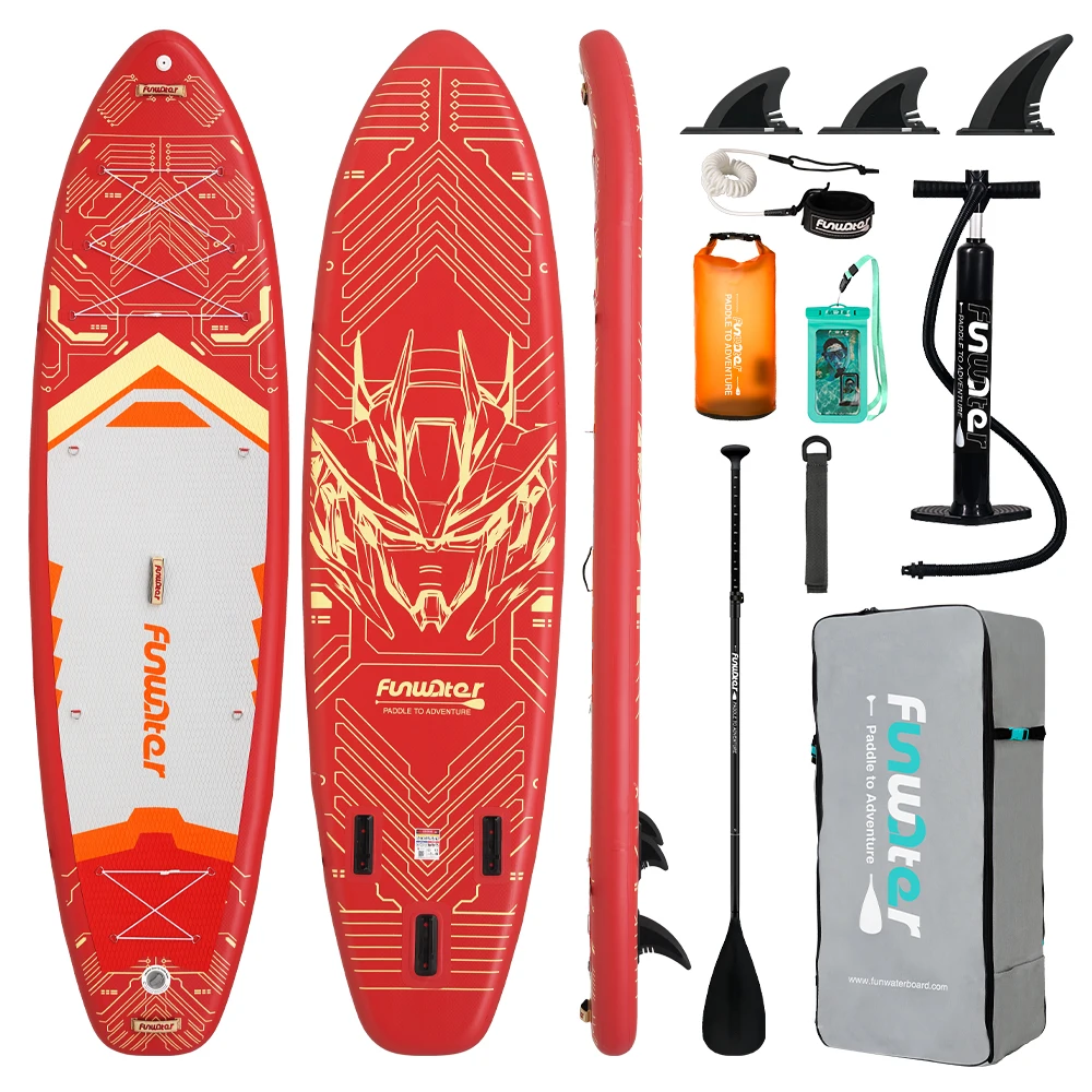 FunWater Opblaasbaar Stand Up Paddleboard Cruise 350x90x15CM Super Surfboard Antislip Watersportplank SUP met accessoires