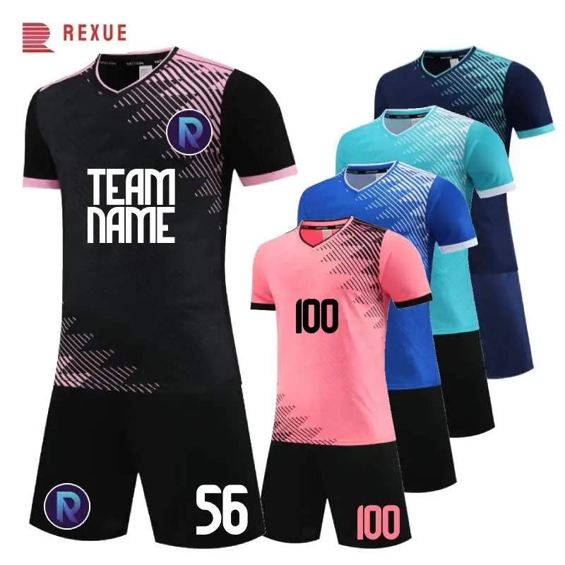 Homens e Crianças de Futebol Jersey Set, Futebol Vestuário, Uniforme de Treino, Terno, Nome Personalizado, Logotipo, Sportswear, 2 Pcs, 24/25