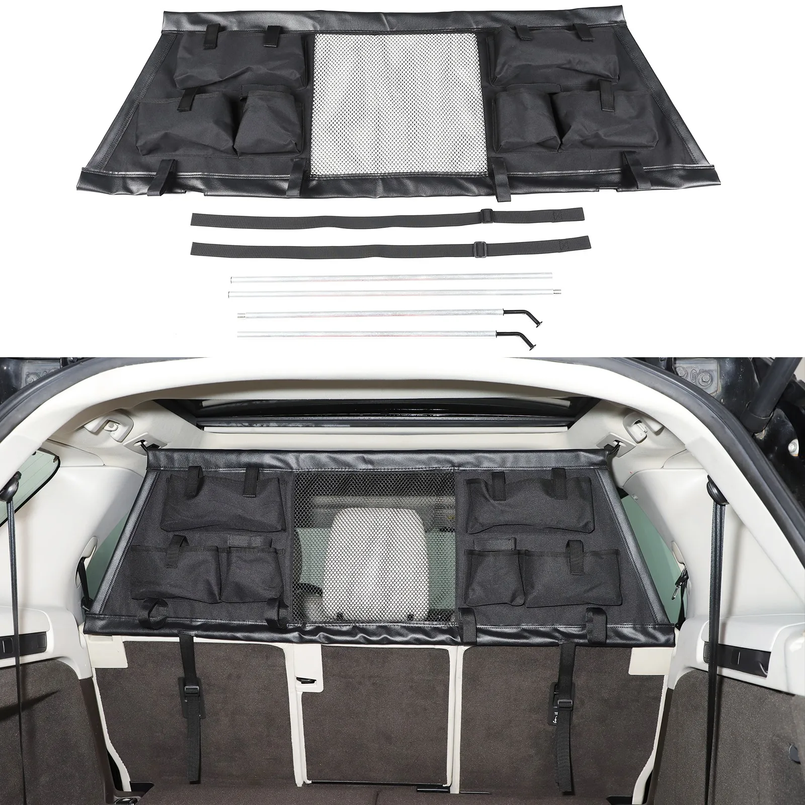 

For Land Rover Discovery 5 LR5 2017-2022 ST Car Accessories Cargo Trunk Safety Isolation Protective Pet Net Mesh 1 Pcs Auto Part