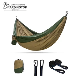 MARDINGTOP Camping Hammock, Portable Tree Hammock with 2 Tree Straps for Outdoor Travel, Backpacking, Beach, Patio, Hiking