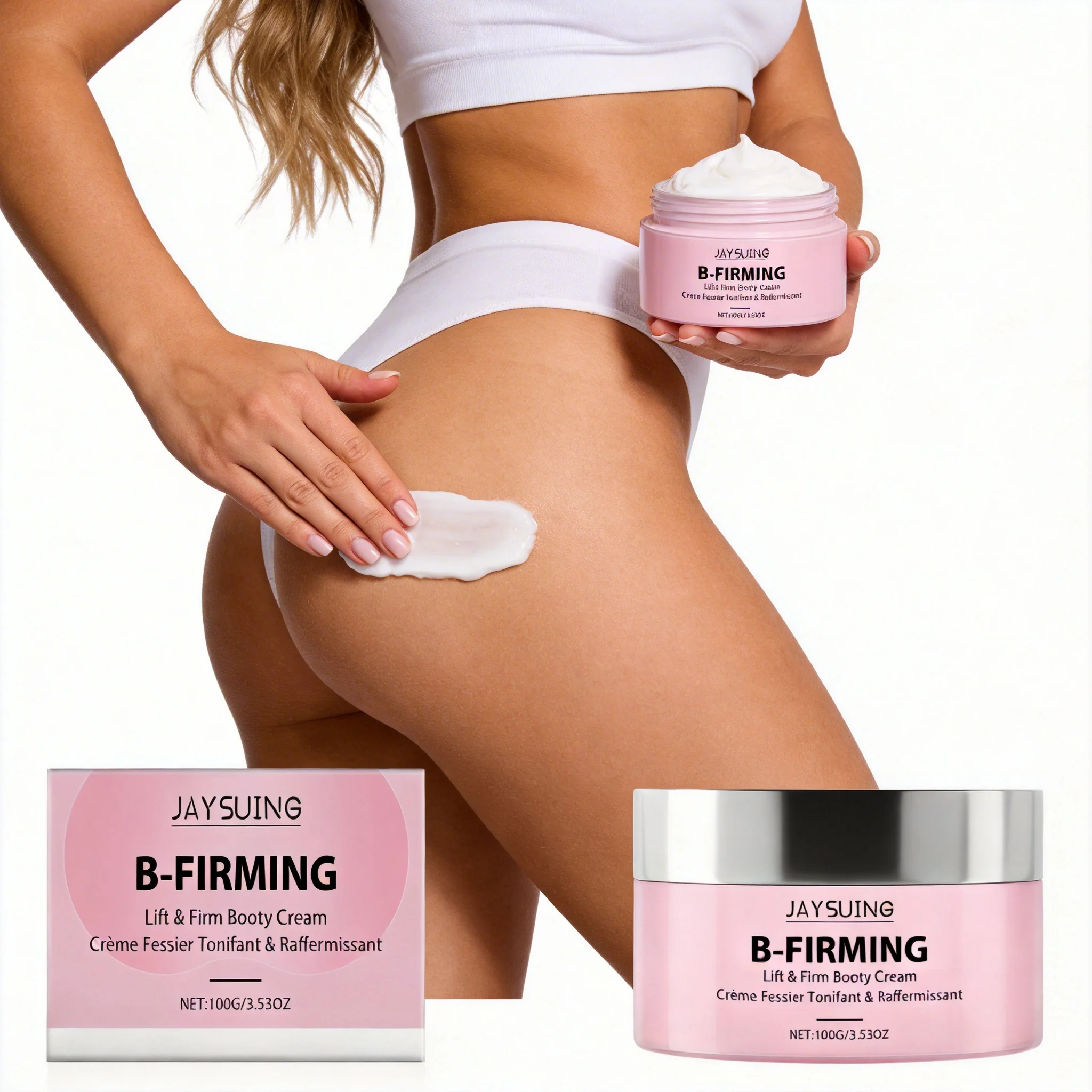 

JAYSUING 100g Lift Firm Booty Cream Moisturizing Firming Buttock Skin For Women To Get Tighter Fuller Butt Body Care Cream