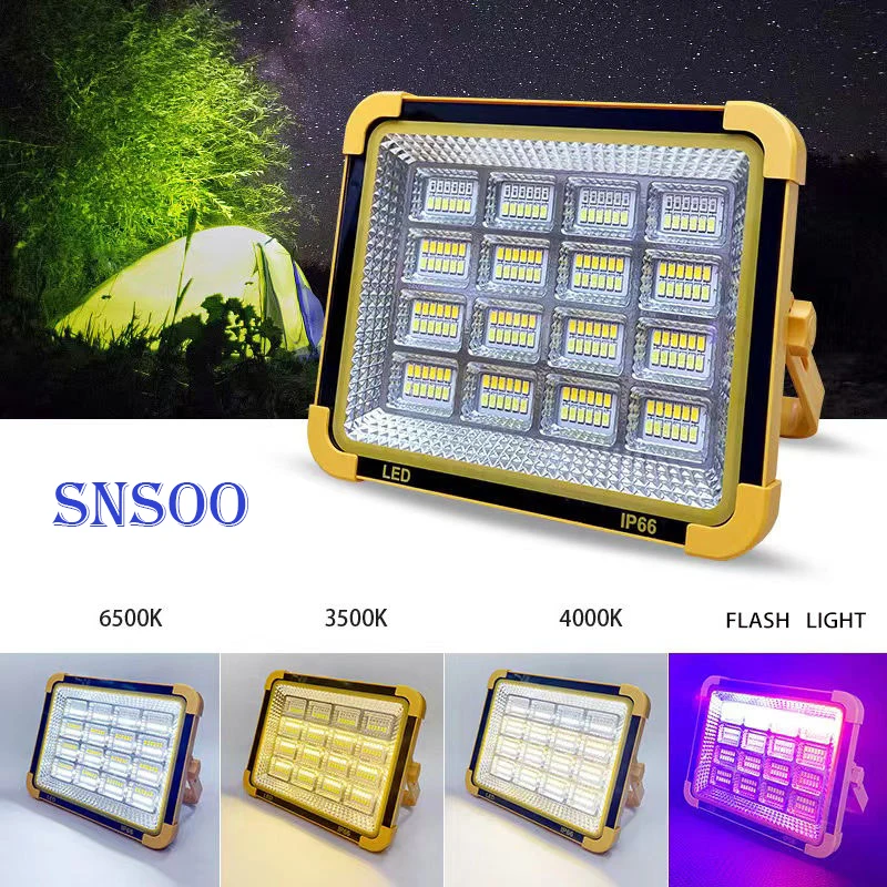 Hot sell 1000W Yellow Emergency IP67 waterproof High Quality Wholesale Solar flood light