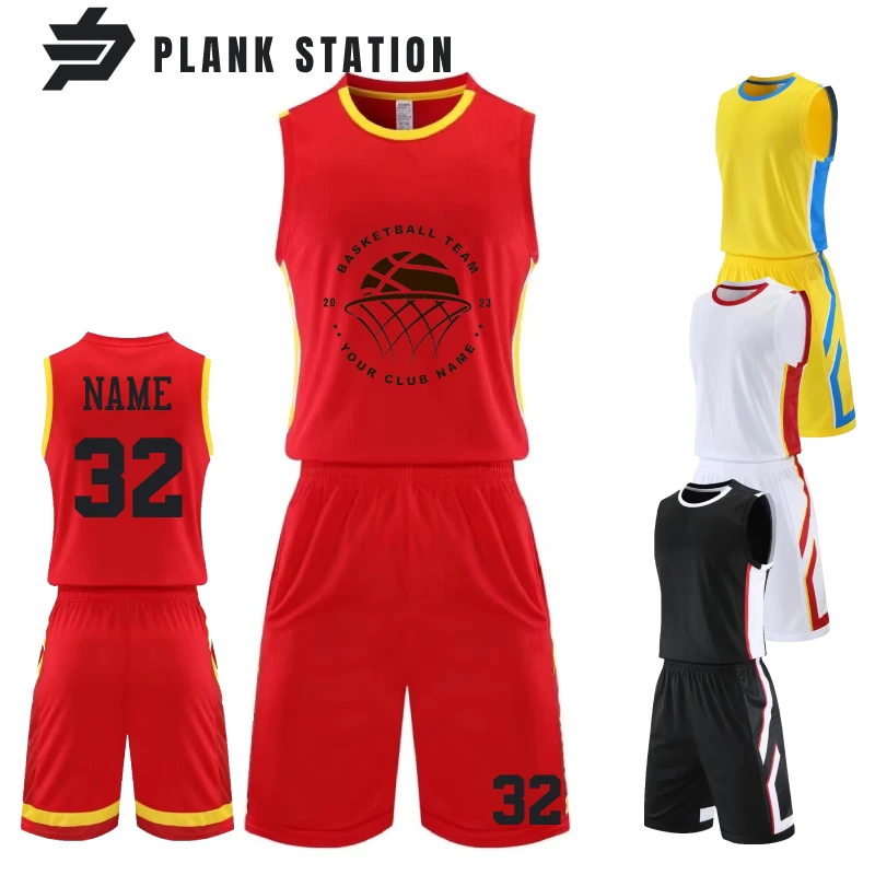 

Plus Size Basketball Uniform Men Kid Children Jerseys Big Size Personalize Customize Team Name Number Logo Sportsuits Training