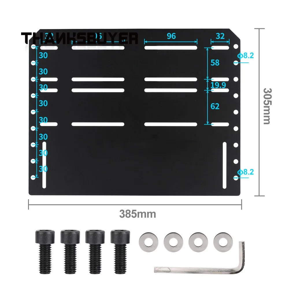 Simplayer  Pedal Mounting Plate 3 Pedal Set Sim Racing Pedals3 Hydraulic Rods for Racing Games