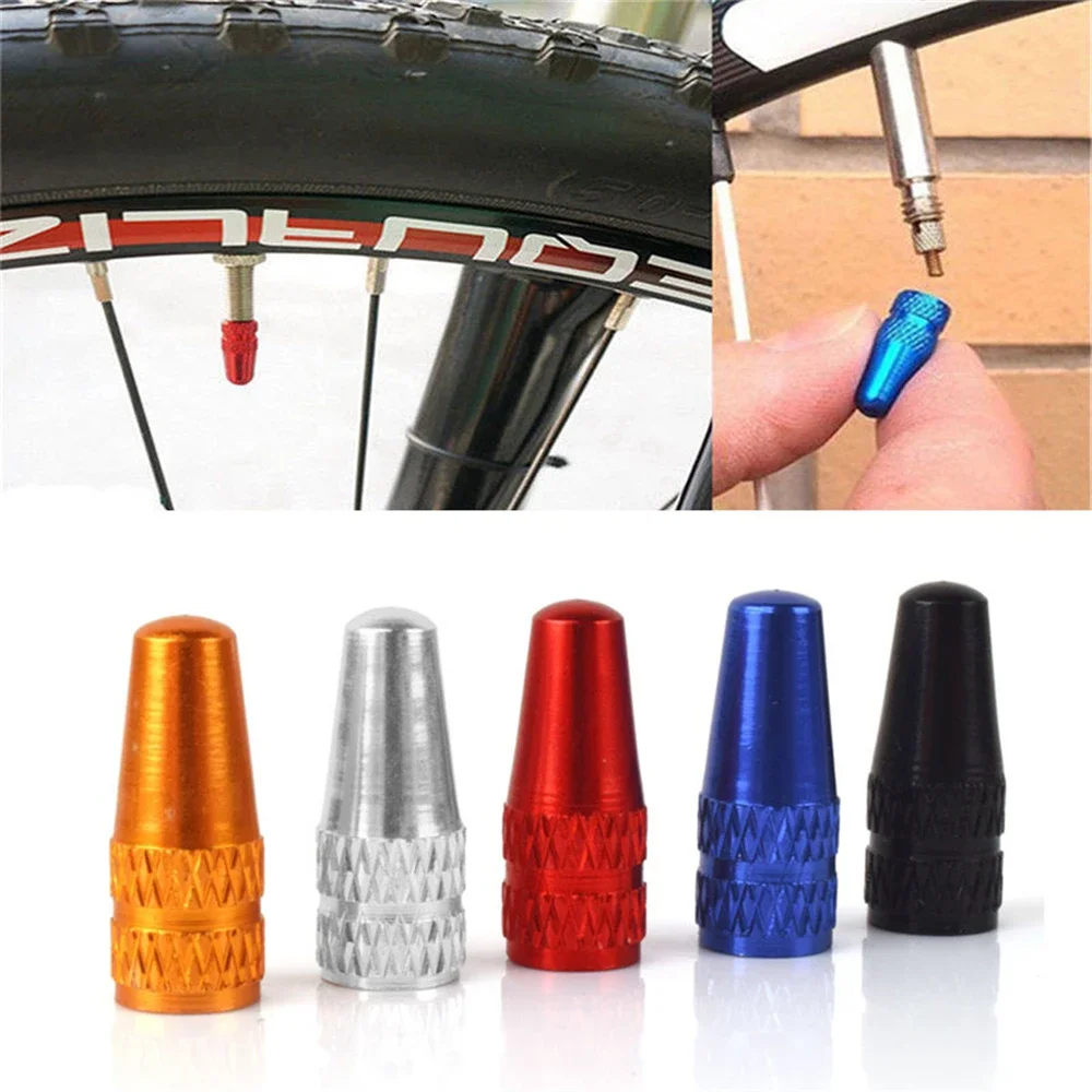 AliExpress OIMG 4Pcs Aluminum Alloy Valve Caps Car Road MTB Track Racing Bike Tube Tyre Tire Wheel Stem French Air