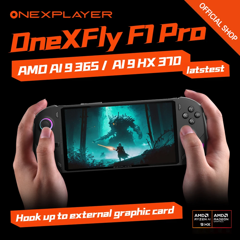 Ultimo Onexplayer AMD AI 9 365 AI 9 HX370 ONEXFLY F1 PRO7 pollici vince console di gioco console portatile notebook portatile