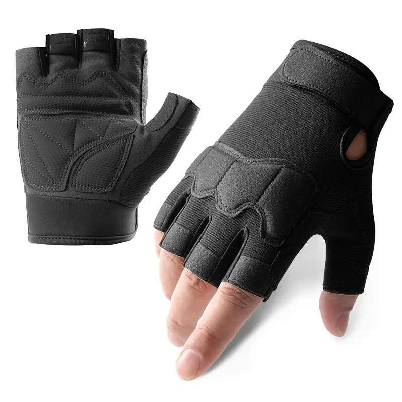 AliExpress NONE Tactical Gloves for Men Women Cycling Hiking Training Summer Grapple Sports Fitness Non-slip Shooting Half-Finger Camping Gloves