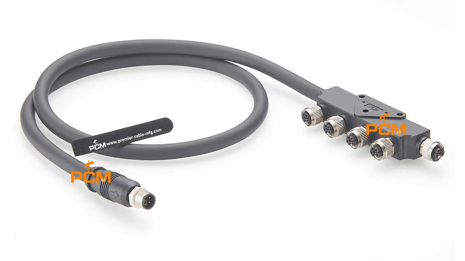 Wasserdichter M12 L-Codierungs-Kabelverbinder Anschlussdose IP67 5-polig (4+PE) Stecker-Buchse-Verbindung Kabel Profinet-Schalter Abgeschirmte Leitung – Detail 3
