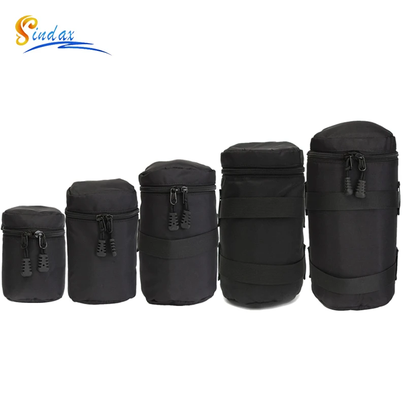 Luxury Camera Lens Bag Pouch Case for Canon Lens Nikon Sony Olympus Fuji DSLR Photography Accessories Shoulder Bag Backpack