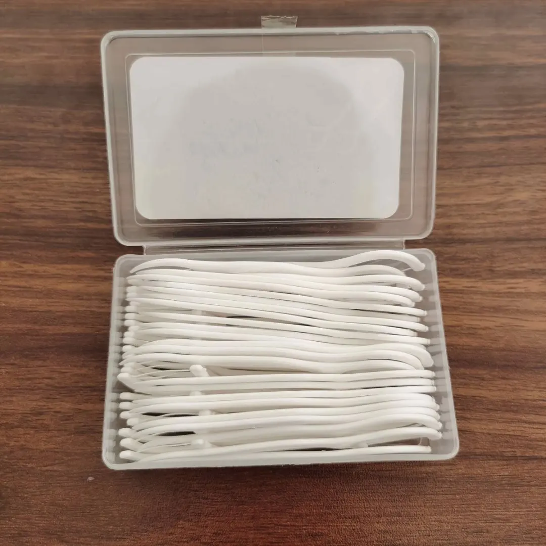 50-Pack Dental Sticks & Floss Picks - Tooth Flossers, Bonus 1 Toothpick Storage Container Gift
