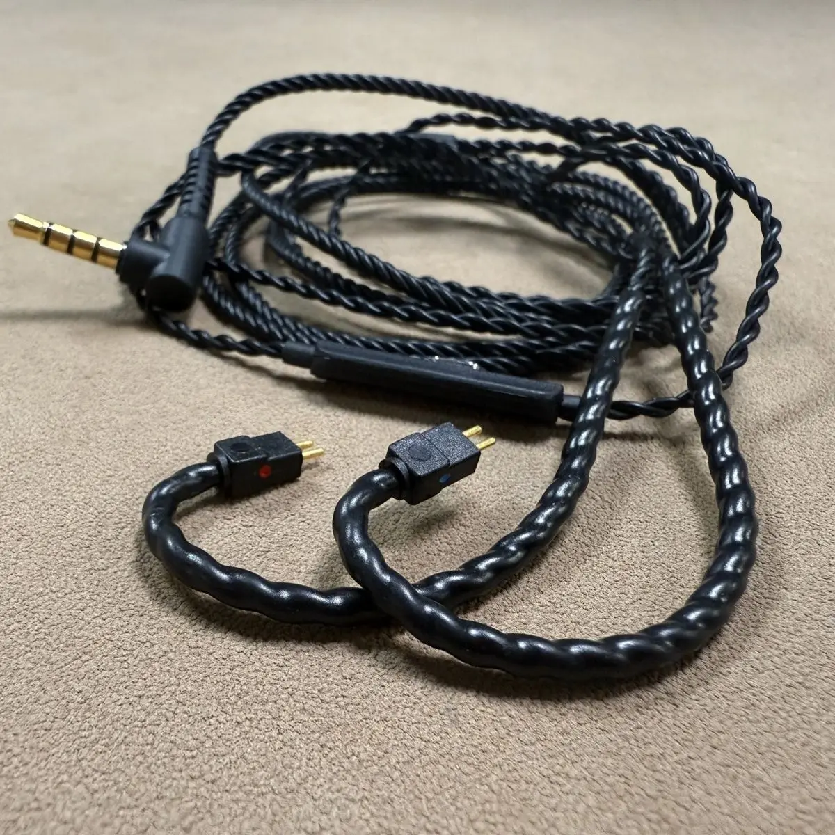 Universal Earphone Upgrade Cable iem 0.78 2‑Pin to 3.5mm Plug Multi‑Interface Replacement Headphone Wire