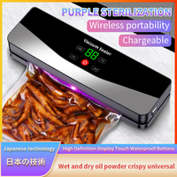 SZUK NEW Food Vacuum Sealer Dry Wet Kitchen Food Storage Sealing Machine Built-in Cutter Vacuum Packaging Machine with 10bags