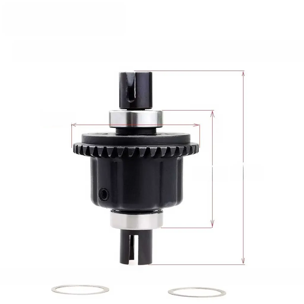 YSIDO 8008 métal acier engrenage 38T différentiel pour ZD Racing 1/8 08421 08423 08427 9020 9021 9116 RC voiture mise à niveau pièces accessoires