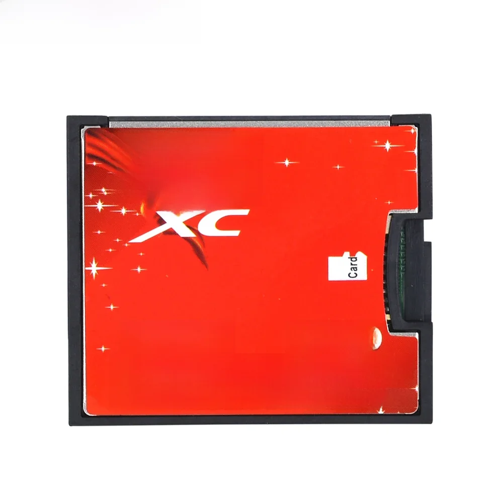 TISHRIC Micro SD TF naar CF-kaartadapter voor MicroSD/HC naar Compact Flash Type I Geheugenkaartlezerconverter voor camera - afbeelding 2