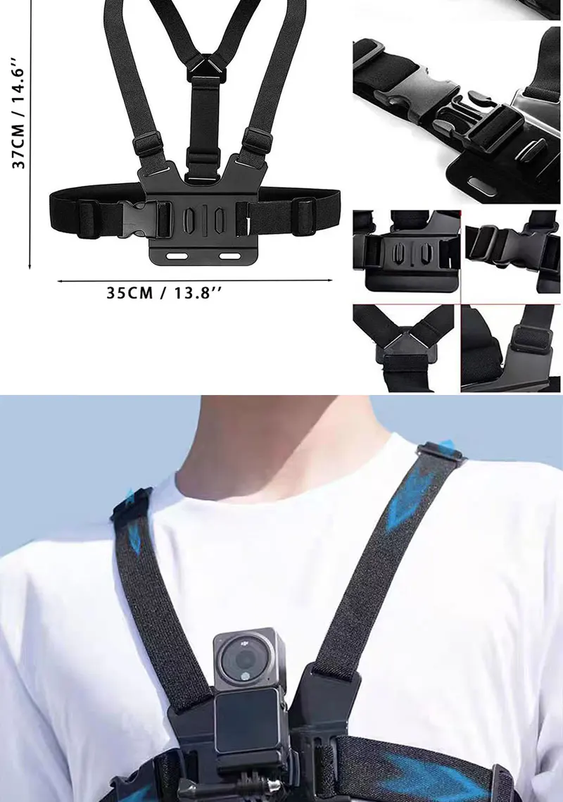 50-in-1 Action-Kamera Zubehör-Set für DJI Osmo Action 5 Pro 4/3 GoPro Hero 13 12 11/10 Insta360 AKASO Yi Sjcam Action-Kamera – Detail 6