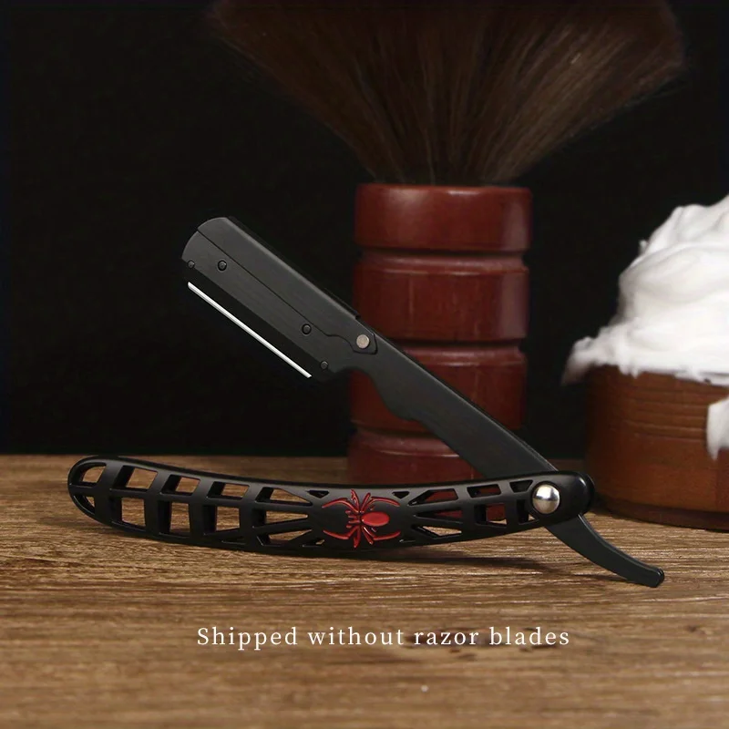 Unique Spider Handle Metal Razors for Men's Beard Haircuts - Safety, Precision, and Reusability